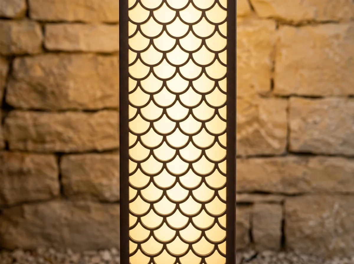 decorative-linear-post-light-pattern-close-up