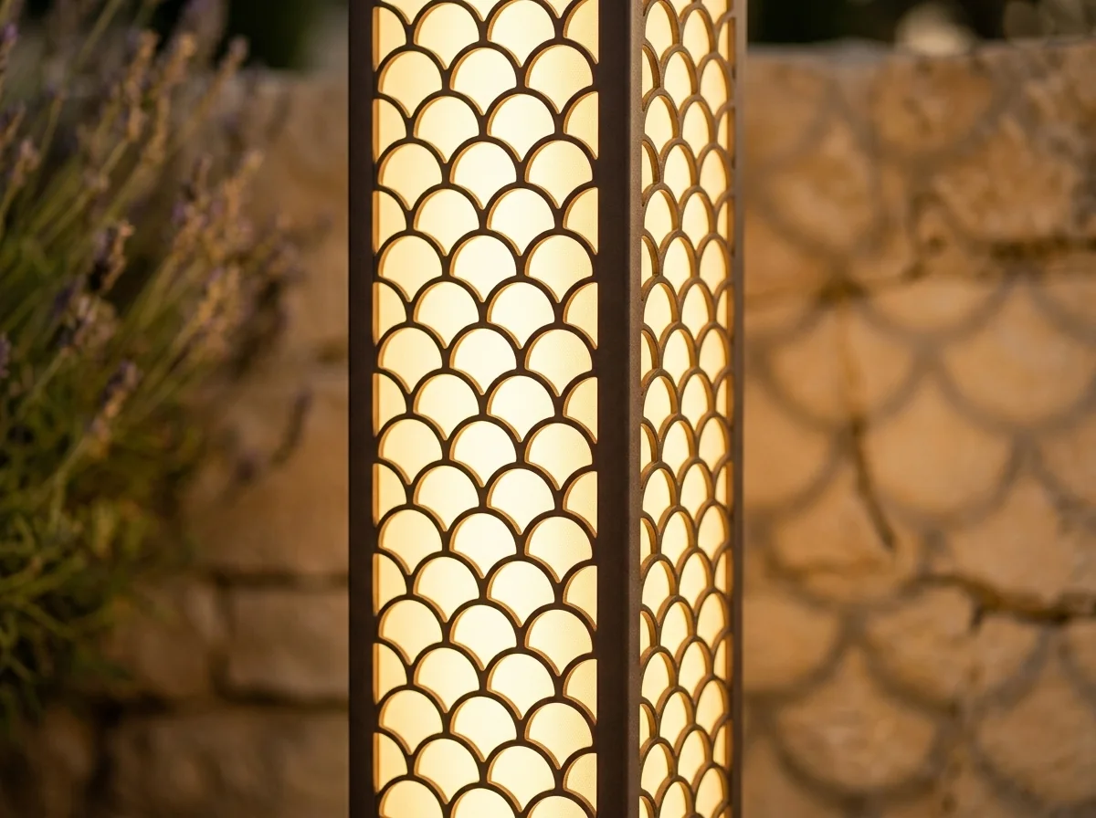 decorative-linear-post-light-shadow-detail