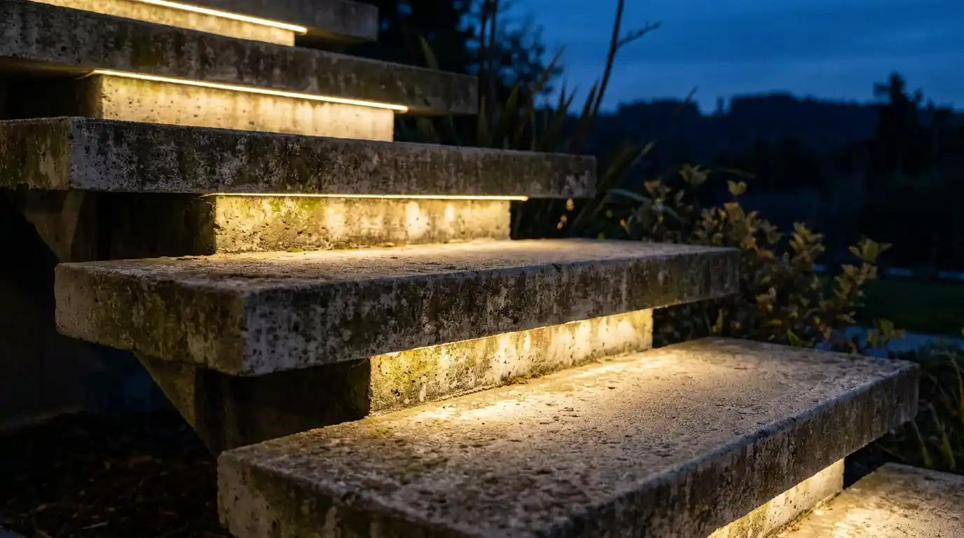 led-concrete-step-lights-after