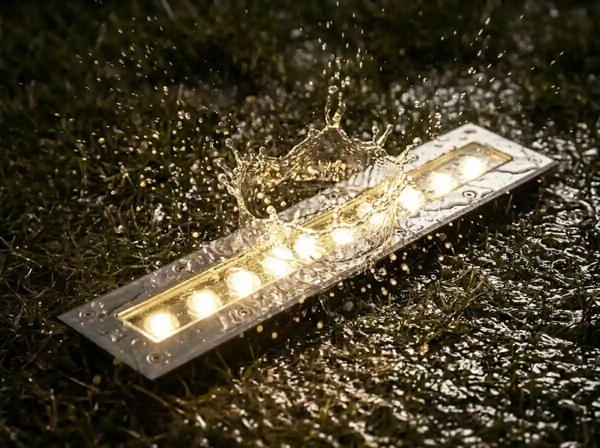 linear-in-ground-wall-washer-water-test