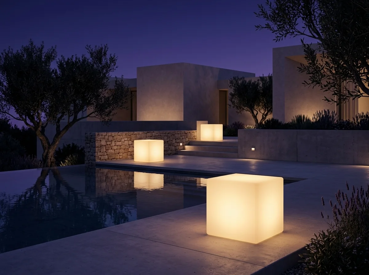 modular-glowing-cube-lights-pool-terrace