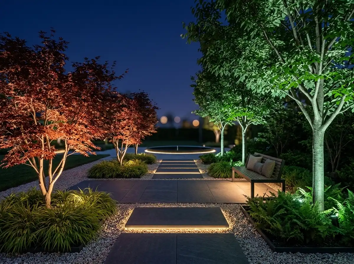 outdoor-led-tree-spotlights-garden-landscape