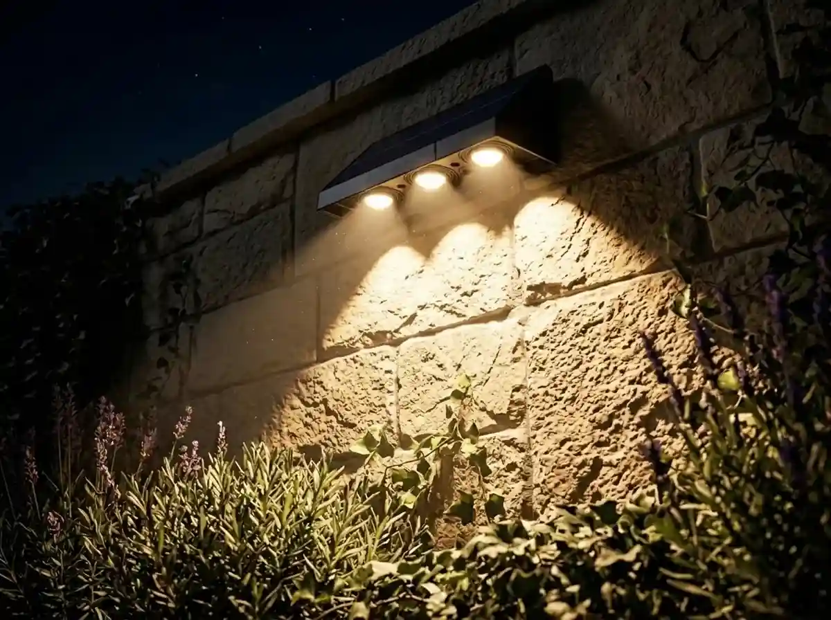 solar-wall-washer-garden-wall-night