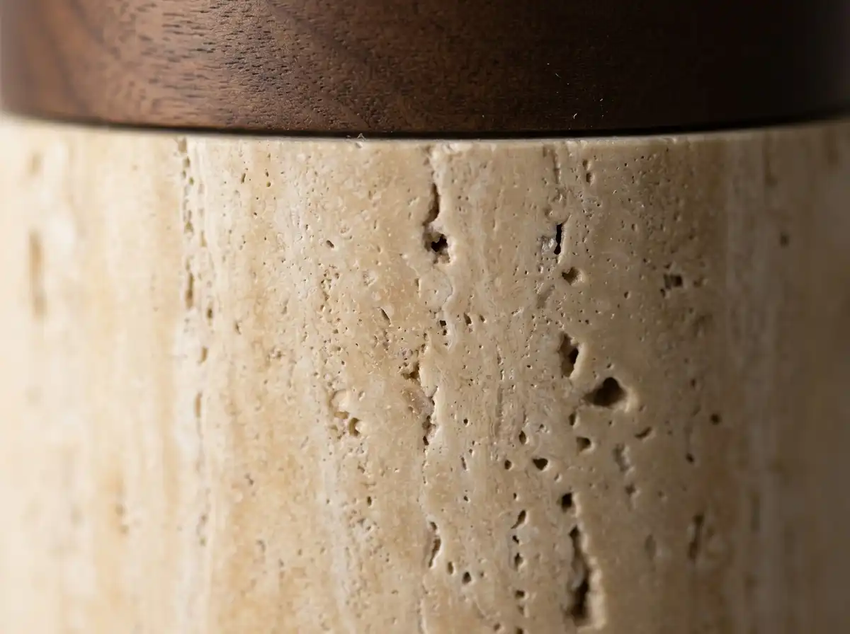 yellow-travertine-ceiling-light-stone-texture-detail